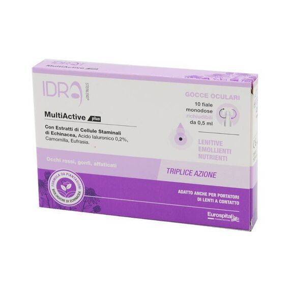 Gocce Oculari Lenitive Sterilens Idra Multiactive Plus 10 Fiale Monodose Richiudibili da 0,5 Ml | Acquista Online su Farmaclick