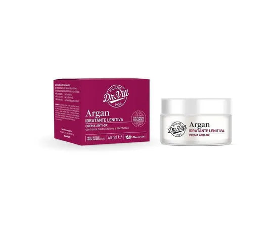 Dr Viti Crema Viso Idratante Lenitiva Con Olio Biologico Di Argan 40 Ml