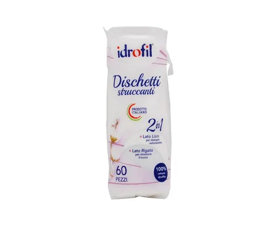 Idrofil Dischetti Struccanti 2 In 1 Cotone Idrofilo 60 Pz