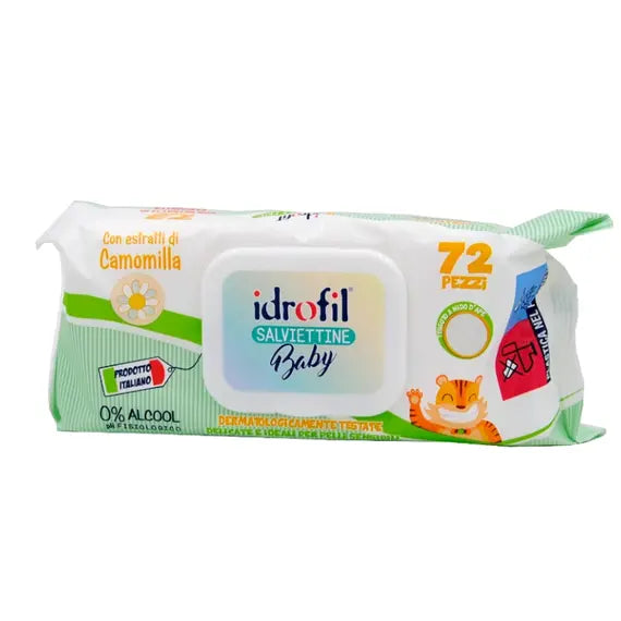 Idrofil Salviettine Baby per Pelli Sensibili 72 Pz | Acquista Online su Farmaclick