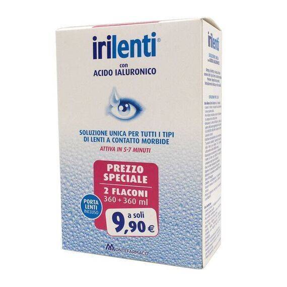 Irilenti Soluzione Unica per Lenti a Contatto 360 Ml + 360 Ml | Acquista Online su Farmaclick
