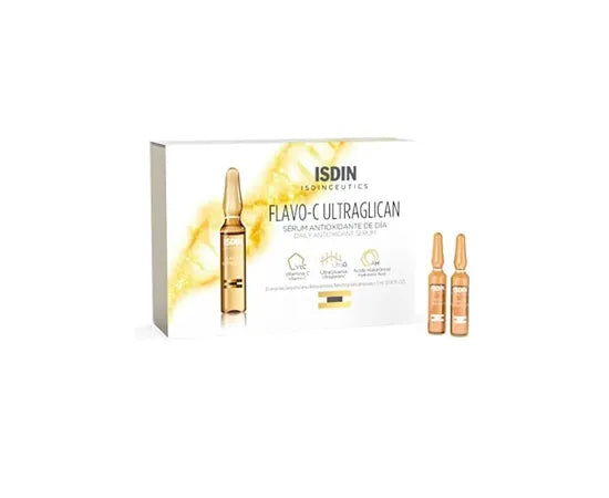 Isdin Isdinceutics Flavo C Ultraglican Siero Antiossidante Da Giorno 10 Fiale Da 2 Ml