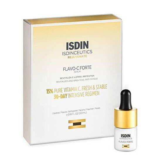 Isdin Isdinceutics Flavo C Forte Siero Viso Antirughe Illuminante Antiossidante 3 Fiale | Acquista Online su Farmaclick