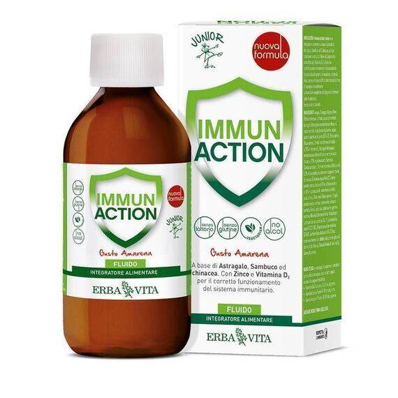 Immun Action Junior Fluido Integratore Alimentare per le Difese Immunitarie 200 Ml | Acquista Online su Farmaclick