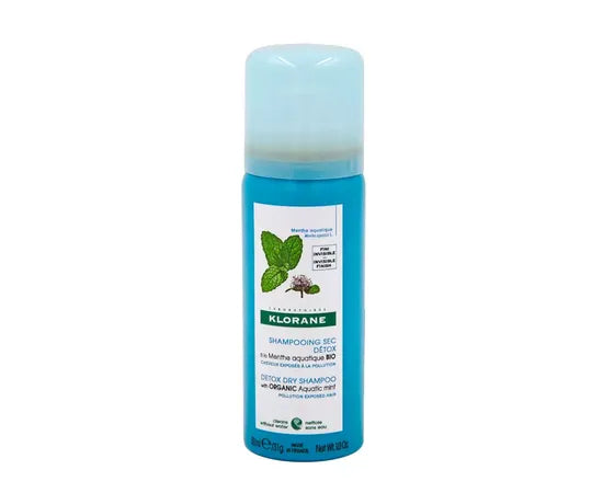 Klorane Shampoo Secco Detox Menta Acquatica  Bio 50 Ml
