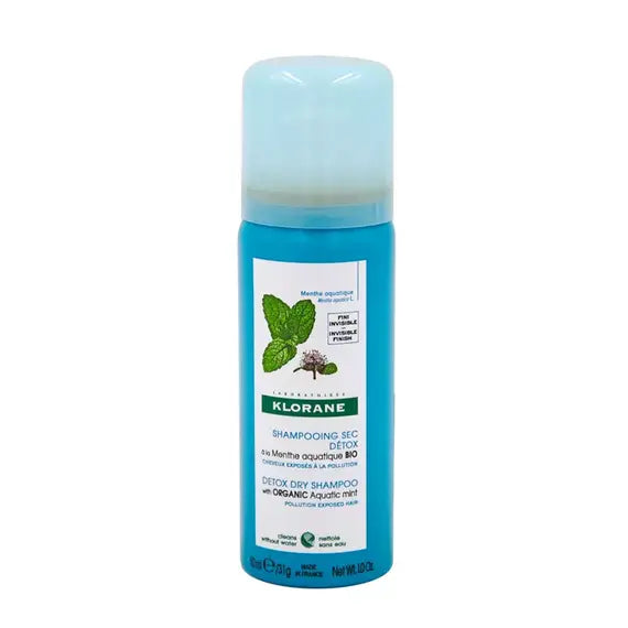 Klorane Shampoo Secco Detox Menta Acquatica Bio 50 Ml | Acquista Online su Farmaclick