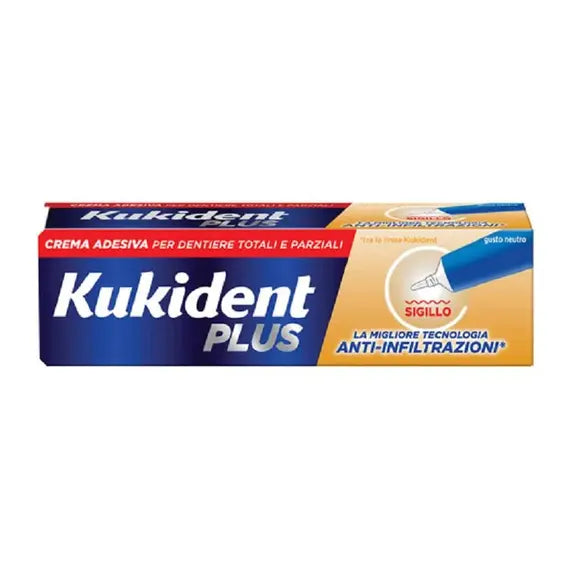 Kukident Plus Sigillo Crema Adesiva per Dentiere 40 G | Acquista Online su Farmaclick