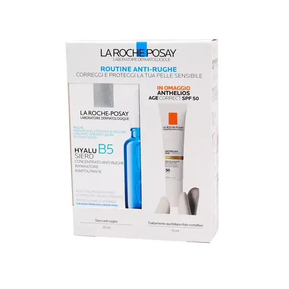 La Roche Posay Routine Anti-rughe Hyalu B5 Siero 30 Ml + Anthelios Age Correct Spf 50 in Omaggio | Acquista Online su Farmaclick