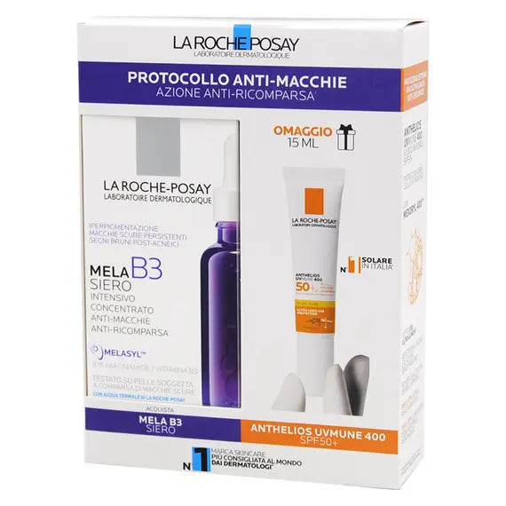 La Roche-posay Mela B3 Siero + Omaggio Anthelios Uvmune 400 Spf50+ | Acquista Online su Farmaclick