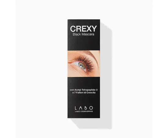 Labo Crexy Black Mascara – Volumen- und Verlängerungs-Mascara in Schwarz