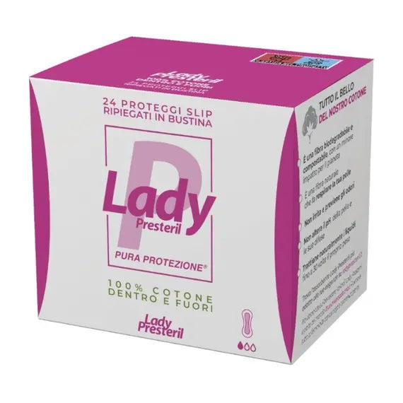 Lady Presteril 100% Cotone Pura Protezione 24 Proteggislip | Acquista Online su Farmaclick