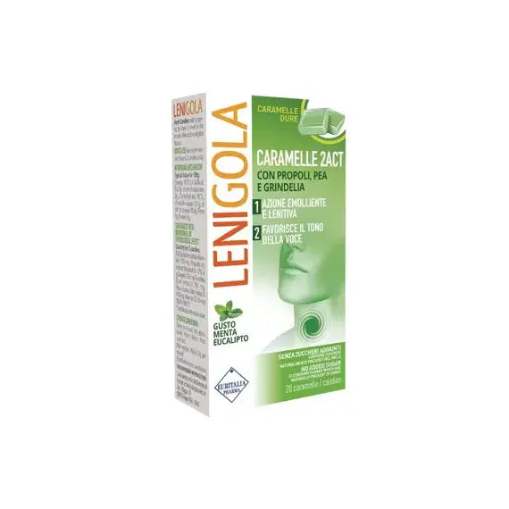 Lenigola 2act Caramelle Balsamiche a Doppia Azione per la Gola | Acquista Online su Farmaclick