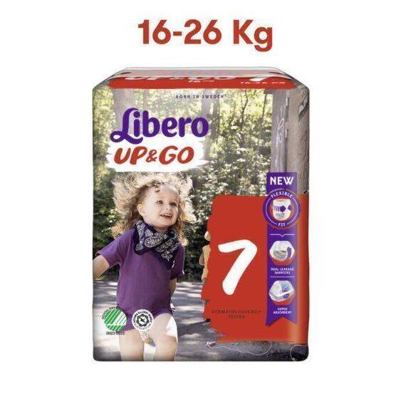 Pannolini a Mutandina Libero Up & Go 7 16-26kg 16 Pannolini | Acquista Online su Farmaclick