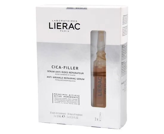 Lierac Cica Filler Reparatur-Serum gegen Falten, 3 Ampullen mit je 10 ml