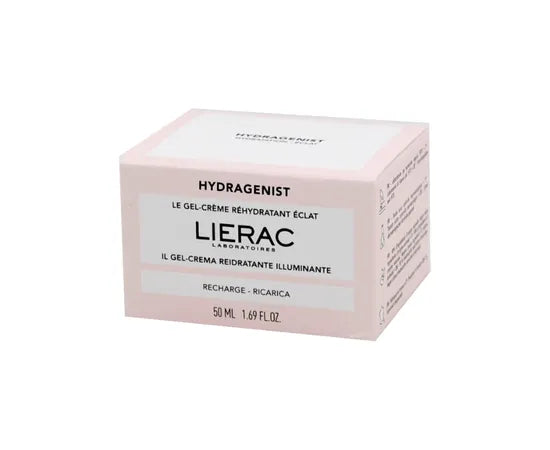 Lierac Hydragenist Gel Crema Viso Reidratante Illuminante Ricarica 50 Ml