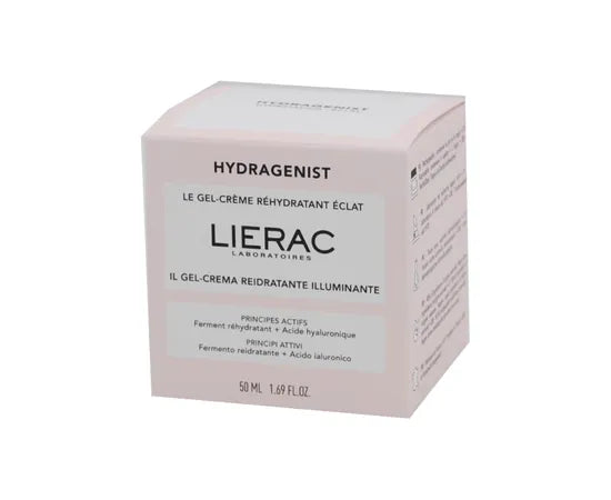 Lierac Hydragenist Gel Crema Viso Reidratante Illuminante 50 Ml