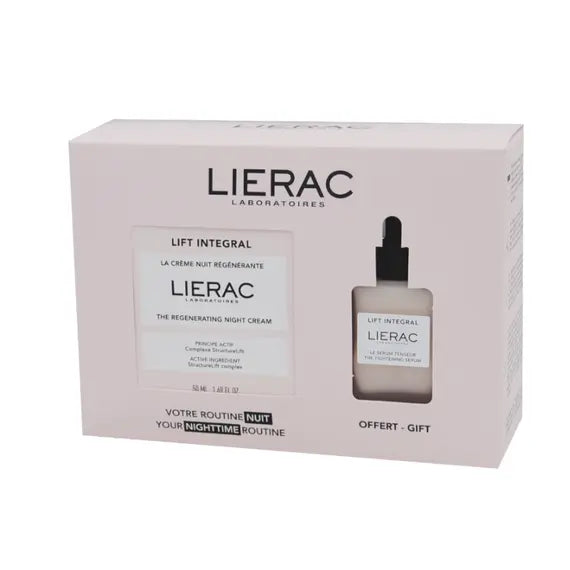 Lierac Trattamento Lift Integrale Notte Crema Notte Rigenerante 50 Ml + Siero Tensore 15 Ml | Acquista Online su Farmaclick