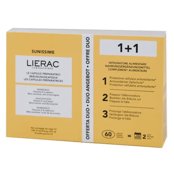 Lierac Sunissime Capsule Preparatrici per L'abbronzatura 2 X 30 Capsule | Acquista Online su Farmaclick