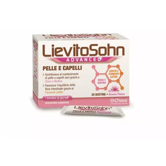 Lievitosohn Advanced Integratore per Pelle e Capelli 30 Bustine Gusto Pesca | Acquista Online su Farmaclick
