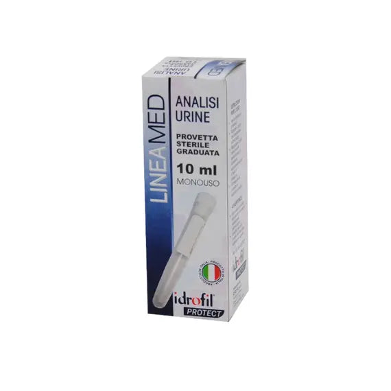 Provetta Urine Conica Idrofil Linea Med con Tappo a Pressione in Polietilene Bianco Sterile 10 Ml | Acquista Online su Farmaclick