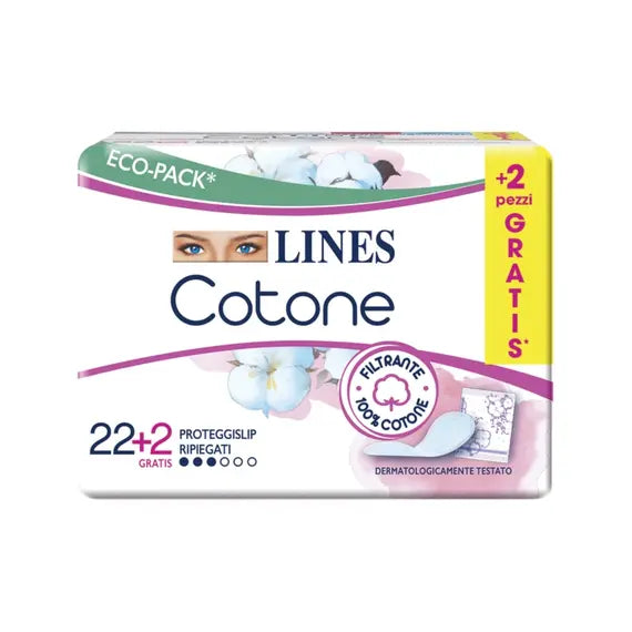 Lines Cotone Bio Salvaslip Ripiegati | Acquista Online su Farmaclick