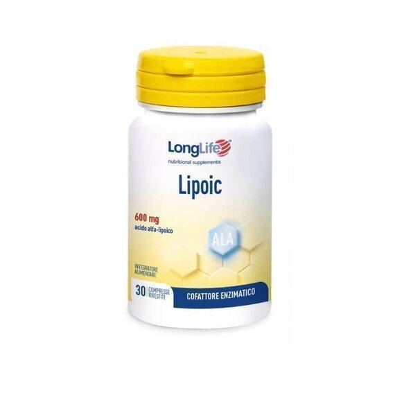 Longlife Lipoic 600 Mg Integratore Alimentare di Acido Alfa Lipoico 30 Compresse | Acquista Online su Farmaclick