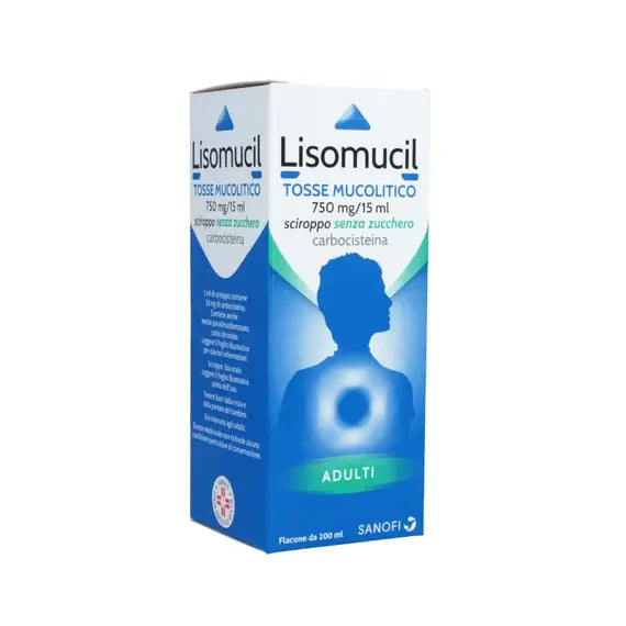Lisomucil Tosse Mucolitico 750 Mg/15 Ml Sciroppo Adulti con Zucchero 200 Ml | Acquista Online su Farmaclick