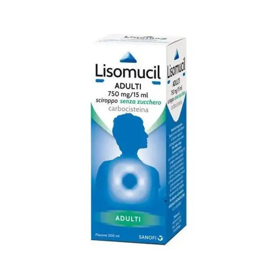 Lisomucil Tosse Mucolitico 750 Mg/15 Ml Sciroppo Adulti Senza Zucchero 200 Ml | Acquista Online su Farmaclick