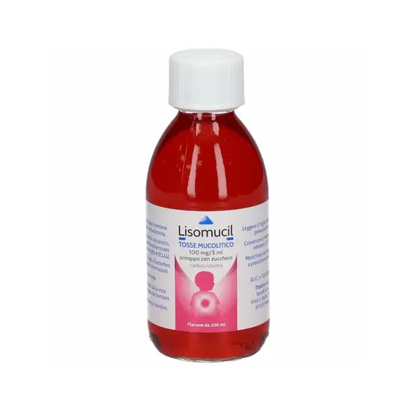 Lisomucil Tosse Mucolitico 100 Mg/5 Ml Sciroppo per Bambini con Zucchero 200 Ml | Acquista Online su Farmaclick