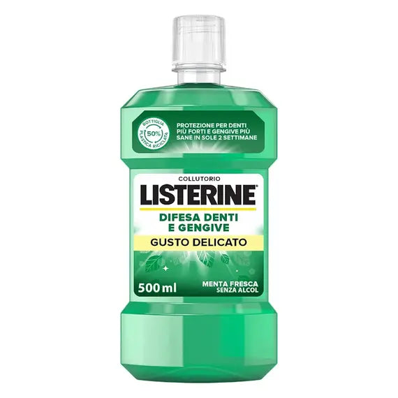 Listerine Collutorio Difesa Denti e Gengive 500ml Gusto Delicato | Acquista Online su Farmaclick