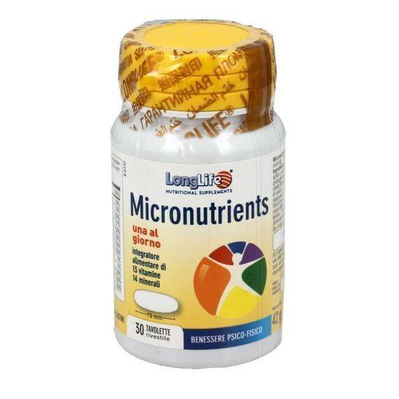 Longlife Micronutrients Integratore Multivitaminico 30 Tavolette | Acquista Online su Farmaclick