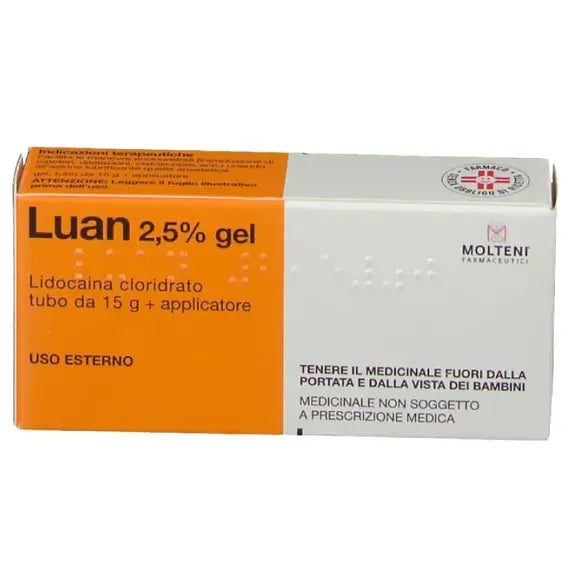 Luan Gel Anestetico 2.5 % 15 G con Applicatore | Acquista Online su Farmaclick