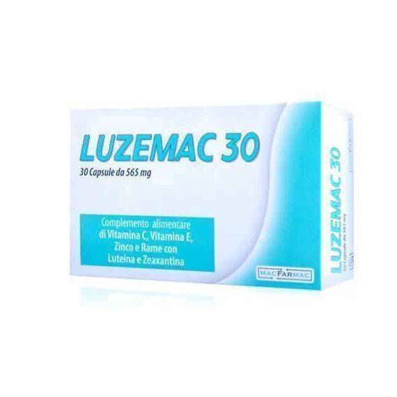 Luzemac 30 Integratore di Vitamina C Ed E, Zinco e Rame con Luteina e Zeaxantina 30 Capsule | Acquista Online su Farmaclick