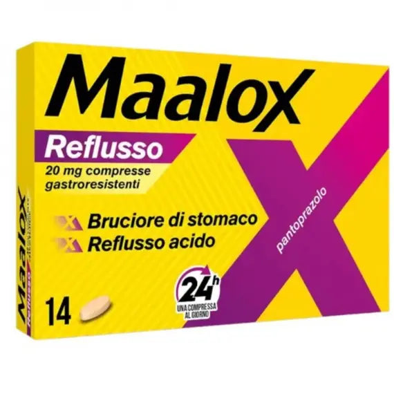 Maalox Reflusso 20 Mg 14 Compresse Gastroresistenti | Acquista Online su Farmaclick