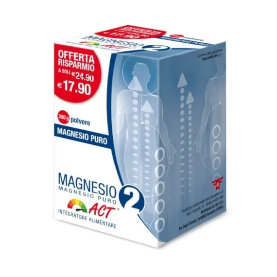 Magnesio 2 Magnesio Puro Act Polvere 300 G | Acquista Online su Farmaclick
