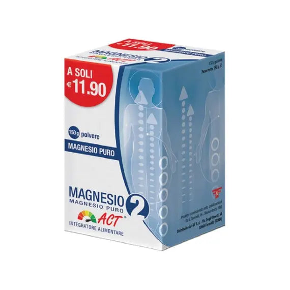 Magnesio 2 Act Puro in Polvere 150 Gr | Acquista Online su Farmaclick