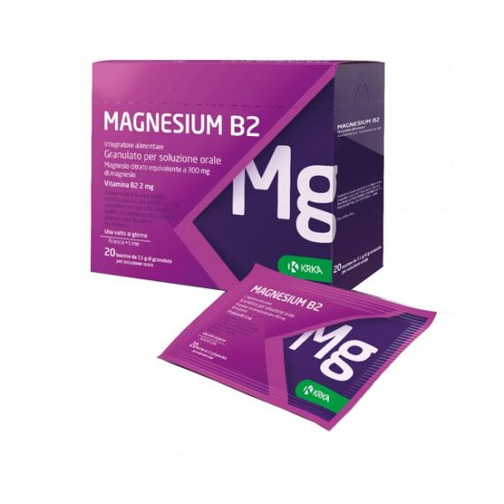 Magnesium B2 Integratore Alimentare 300/2 Mg 20 Bustine | Acquista Online su Farmaclick