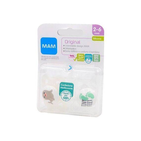 Mam Original 2 Succhietti in Silicone 2-6 Mesi | Acquista Online su Farmaclick
