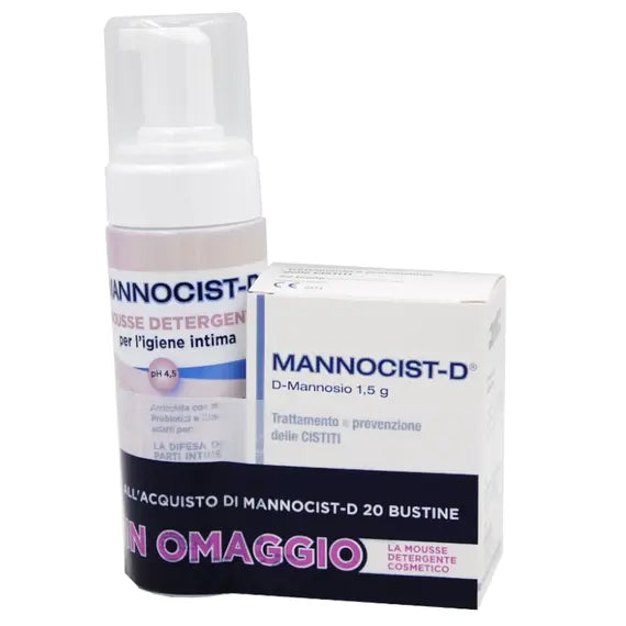 Mannocist-d D-mannosio 20 Bustine Omaggio Mousse Detergente 150 Ml | Acquista Online su Farmaclick