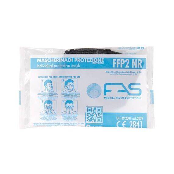 Mascherina Ffp2 Made in Italy Ce 2841 1 Mascherina Nera | Acquista Online su Farmaclick