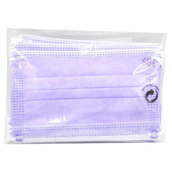 Mascherine Chirurgiche per Adulti Colore Lilla 10pz | Acquista Online su Farmaclick
