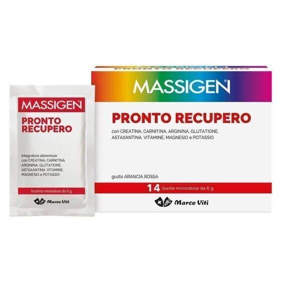 Massigen Pronto Recupero 14 Bustine Monodose Gusto Arancia Rossa | Acquista Online su Farmaclick