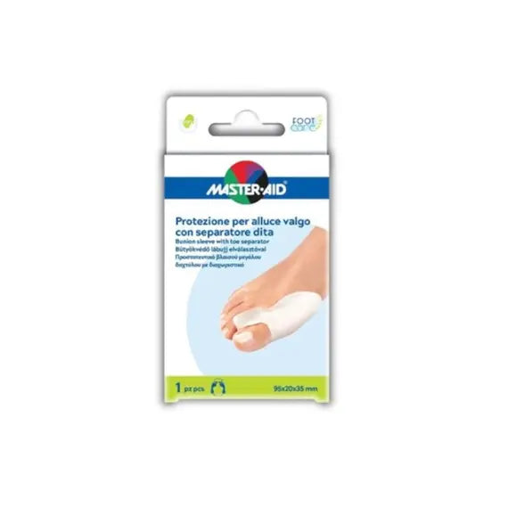 Master Aid Foot Care Protezione per Alluce Valgo con Separatore Dita 95x20x35 Mm 1 Pezzo | Acquista Online su Farmaclick