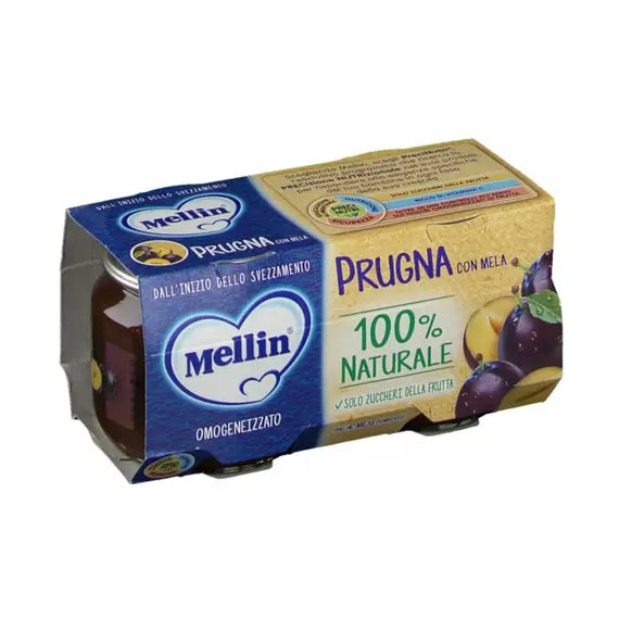 Mellin Omogeneizzato Prugna e Mela 100g | Acquista Online su Farmaclick