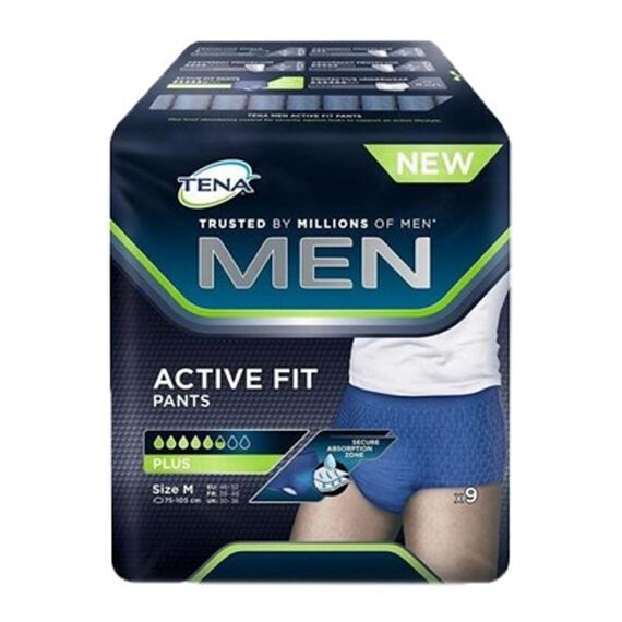 Tena Men Active Fit Pants Colore Blu Navy Plus Taglia M 9 Pezzi | Acquista Online su Farmaclick