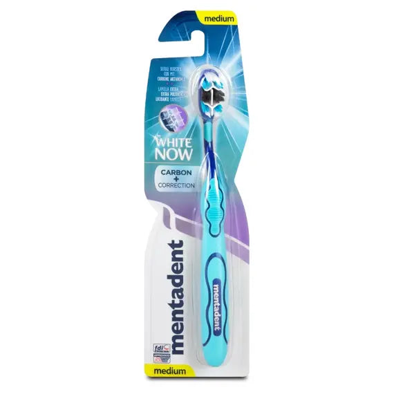 Mentadent Spazzolino White Now Carbon | Acquista Online su Farmaclick