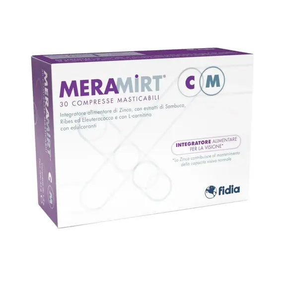 Meramirt Cm Integratore Alimentare per la Vista 30 Compresse Masticabili | Acquista Online su Farmaclick