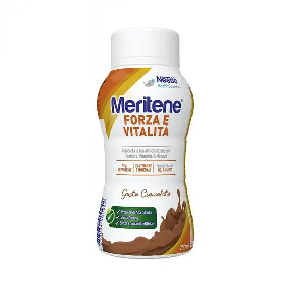 Meritene Forza e Vitalitã Drink Integratore Alimentare Multivitaminico e Iperproteico Gusto Cioccolato 200 Ml | Acquista Online su Farmaclick