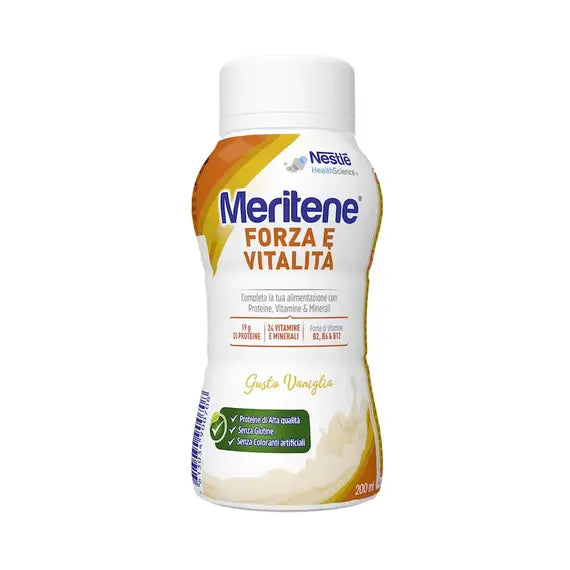 Meritene Forza e Vitalitã Drink Integratore Alimentare Multivitaminico e Iperproteico Gusto Vaniglia 200 Ml | Acquista Online su Farmaclick