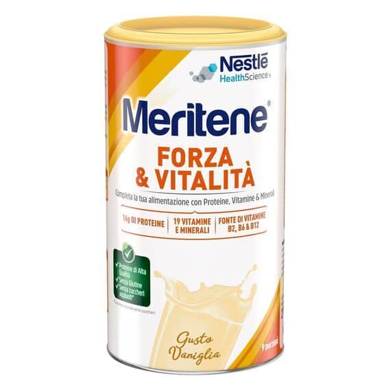 Meritene Forza e Vitalitã Integratore di Vitamine e Proteine in Polvere Gusto Vaniglia 270g | Acquista Online su Farmaclick